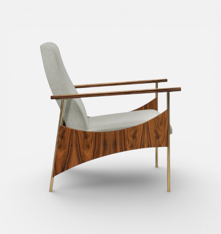 Soul_Armchair Pau Ferro Cinza